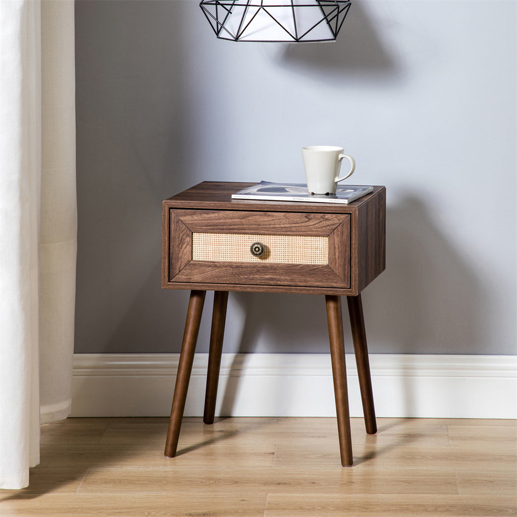 Vintage End Table With Drawer