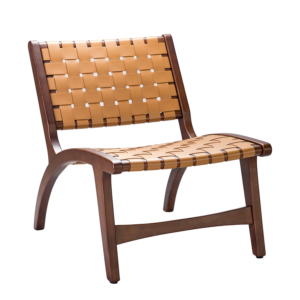 Leather Woven Side Chair