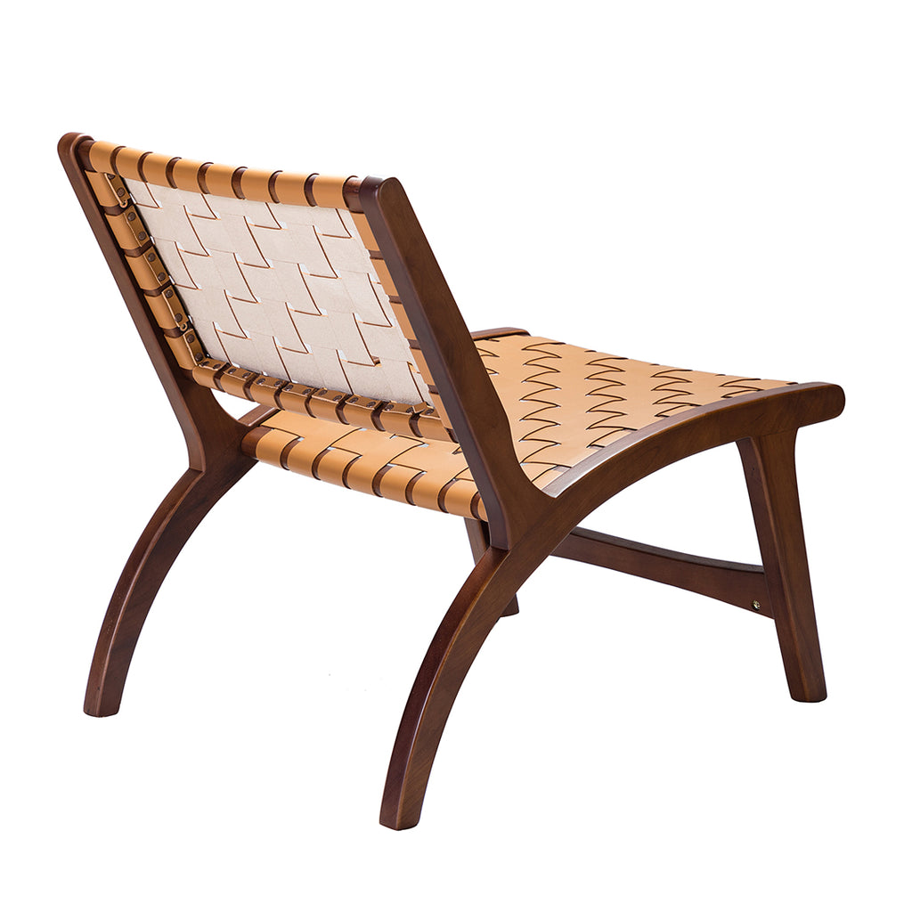 Leather Woven Side Chair