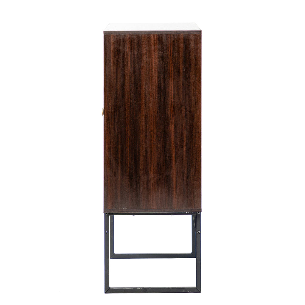 2-Door Accent Cabinet with Interior Shelves, Espresso