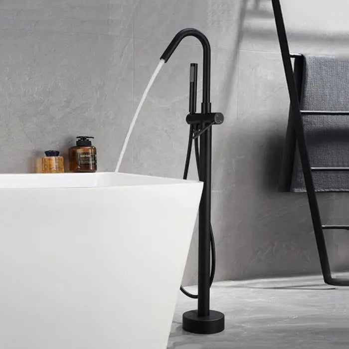 Freestanding Floor Bathtub Faucet with Hand Shower